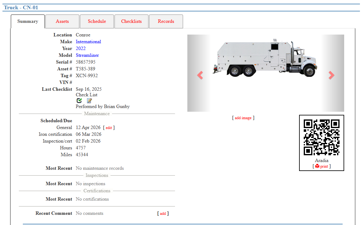 Equipment Maintenance
